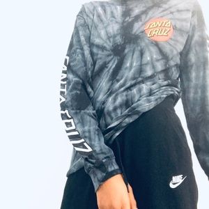 Santa Cruz tie dye long sleeve tee